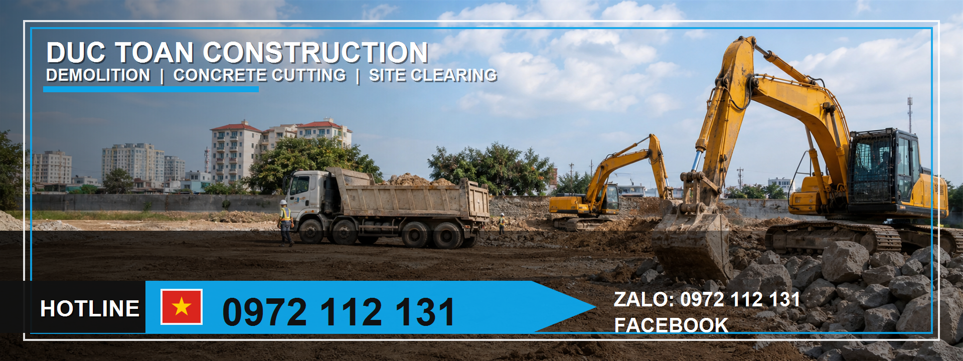 đập phá công trình Hóc Môn